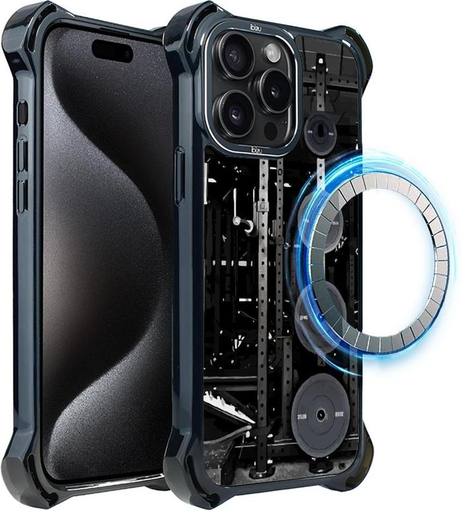 iPhone 15 Pro Max Hülle IBIZU DropGuard Ultra mit MagSafe, #Move, Iron Station