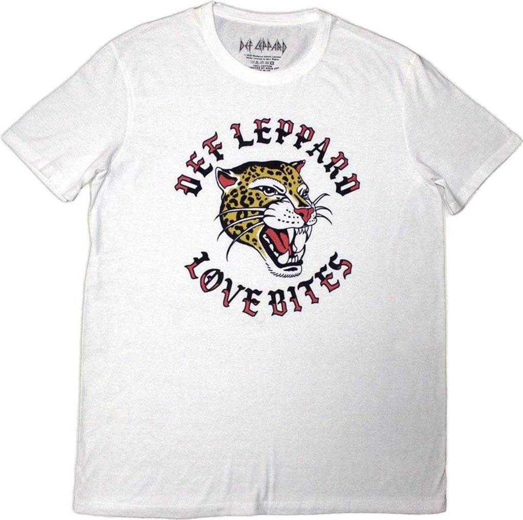 Def Leppard - "Love Bites" T-Shirt für Herren/Damen Uni RO14375 (XL) (Weiß)
