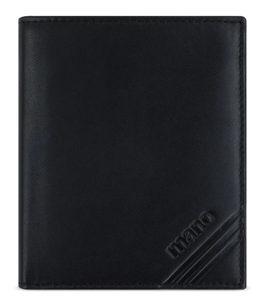 Regalo Uomo: Portafoglio mano Don Antonio Pelle RFID Nero Box