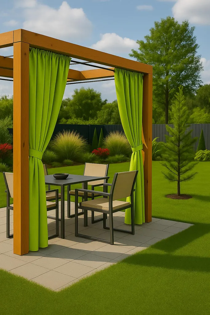Tenda Esterna Impermeabile 220x155 Cm | Palm White Per Patio E Pergola, Protezione Sole E Vento