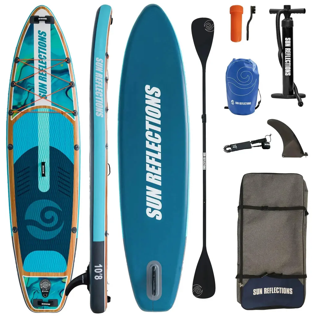 Planche de Paddle Gonflable Sun Reflections pour Sorties en Famille