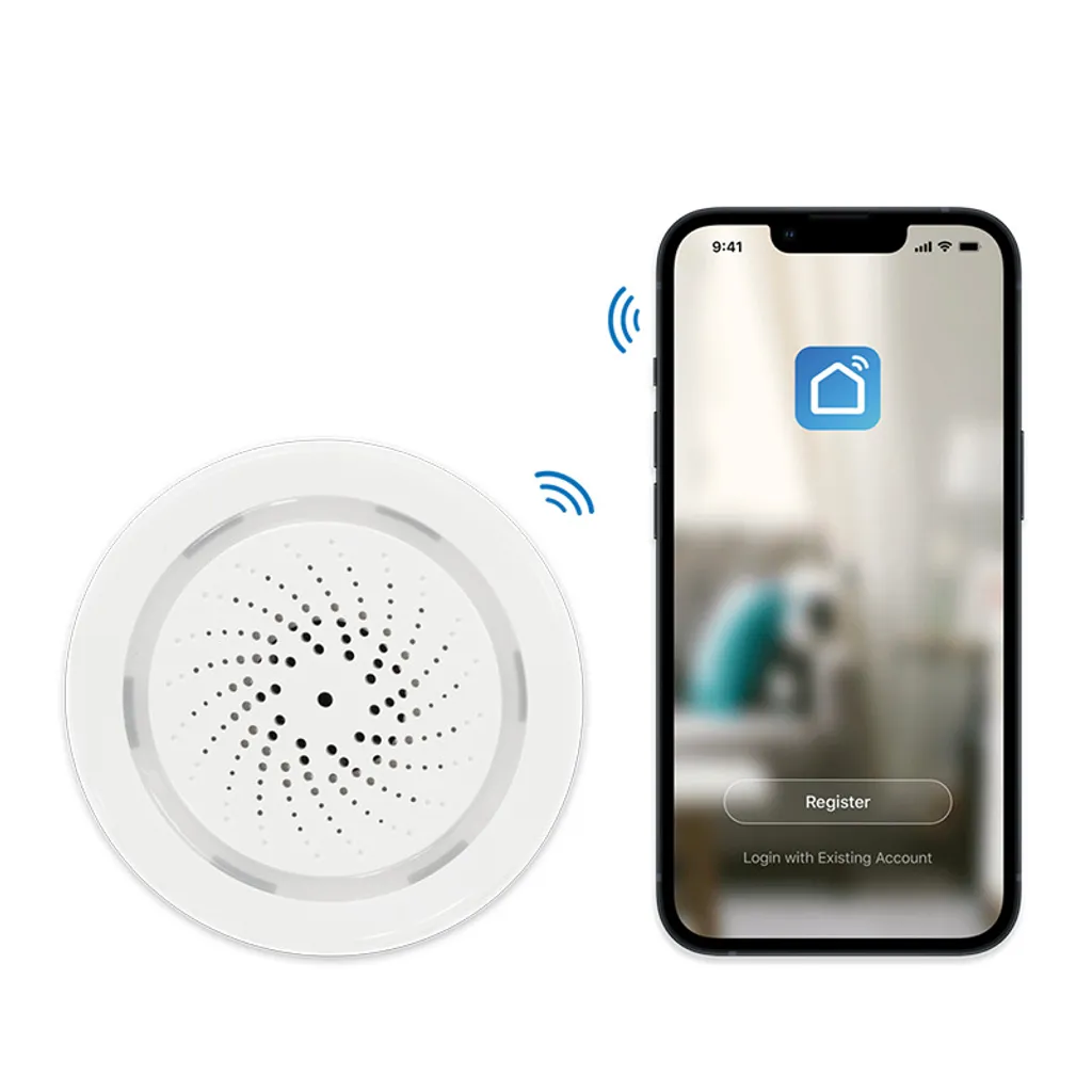 Alarme Sirène Connectée WiFi Logilink 110dB avec Notifications Mobile - 7