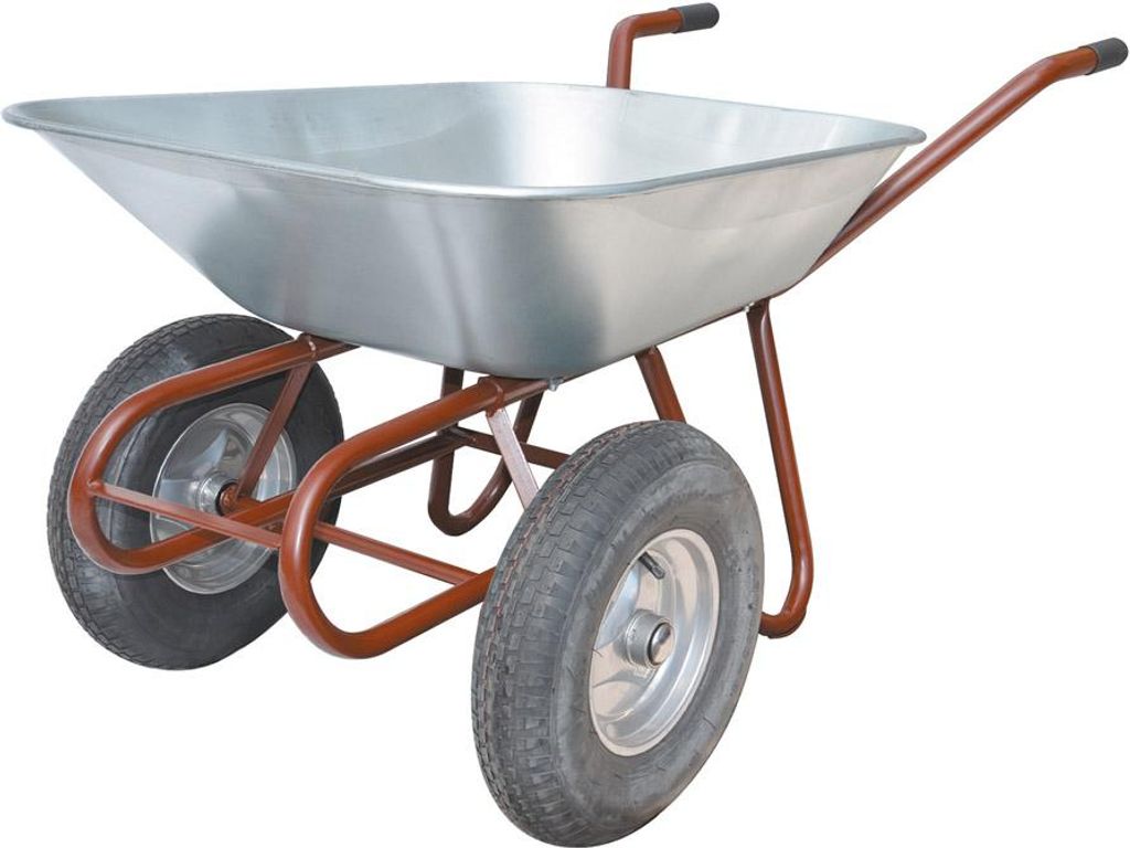 Schubkarre Zweirad 85l Luftrad 24kg Stahlfelge m.Kugell.