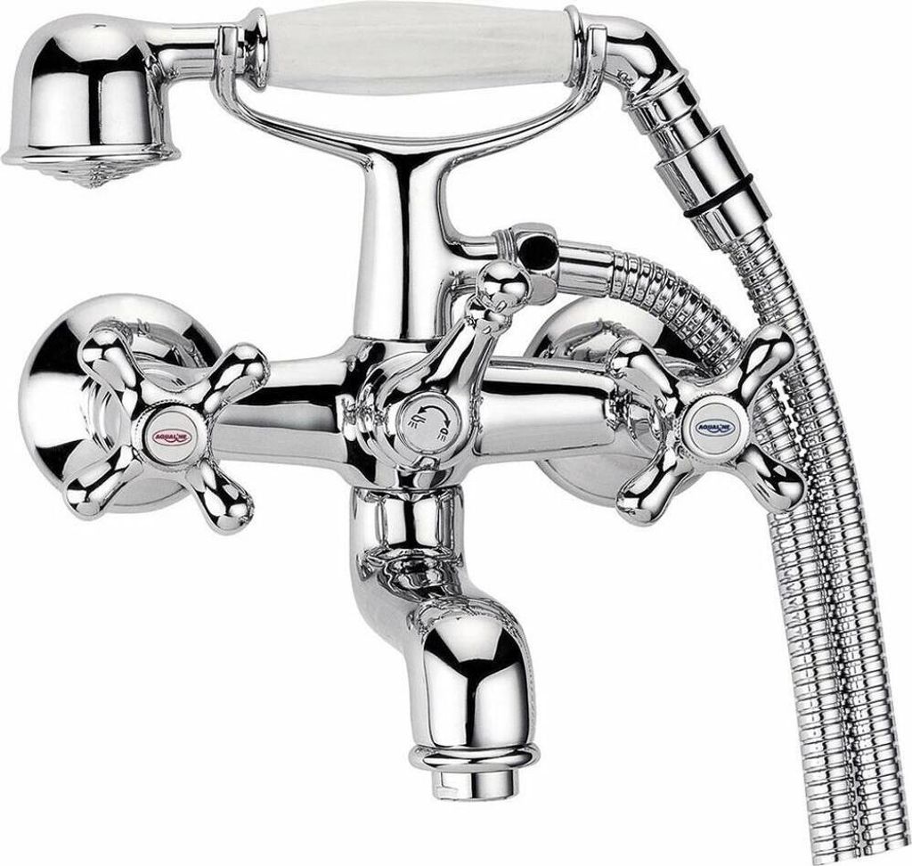 Aqualine VICTORIA Wand Wannen-Armatur, Chrom Produktbild 