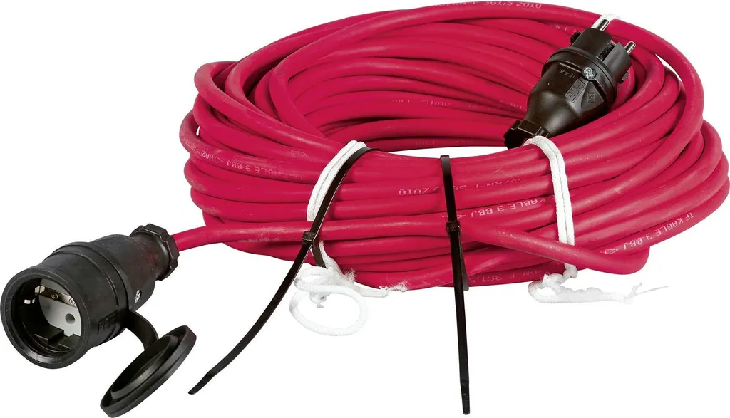 Prolunga Professionale IP44 25m Rosso - Antigelo -15°C 3x1.5mm²