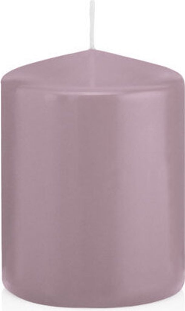 Stumpenkerzen in RAL-Qualität Mauve Lila Ø 58 x 80 mm, 16 Stück