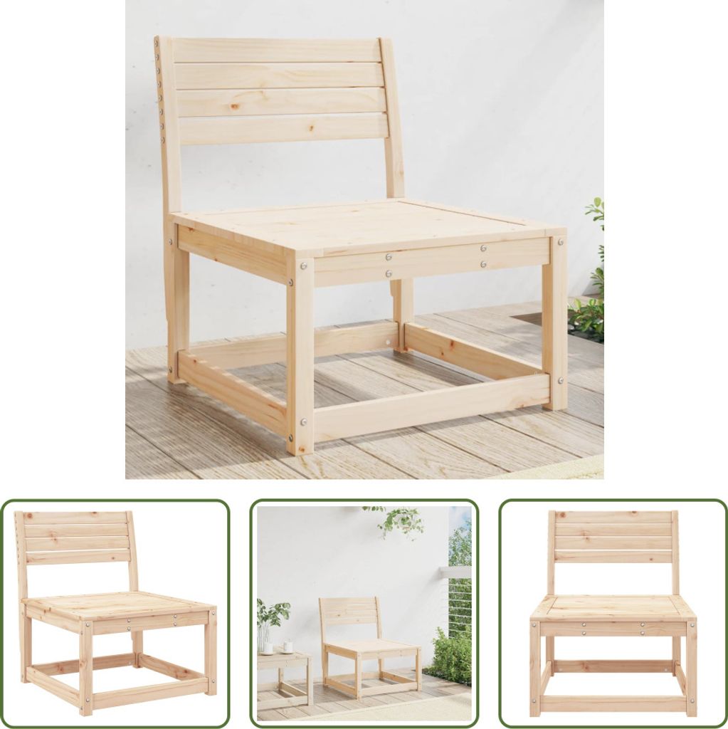 The Living Store Gartensofa Massivholz Kiefer