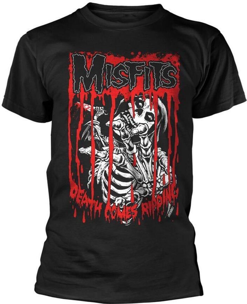 Misfits - "Death Comes Ripping" T-Shirt für Herren/Damen Uni PH2619 (XL) (Schwarz)