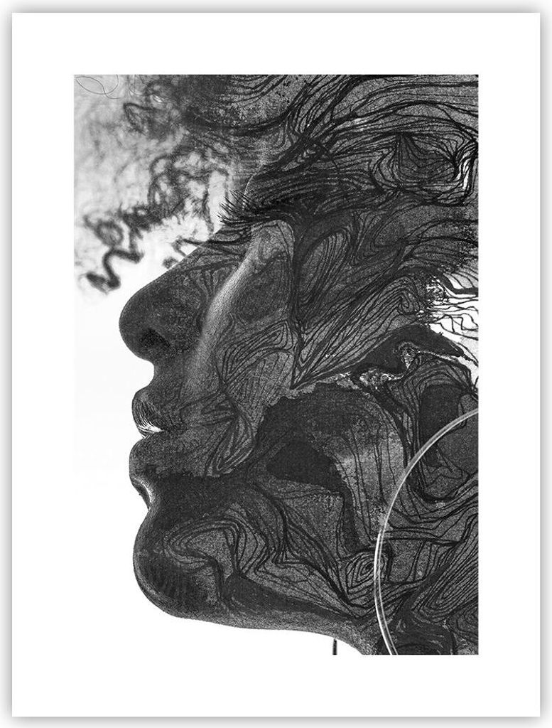 Poster - Poster ohne Rahmen - Frau Linie Kunst. - 30x40 cm - Wand Bild - Wanddeko - Wandbilder - Kunstposter - Wandposter - Bilder - Kunstdruck - W...