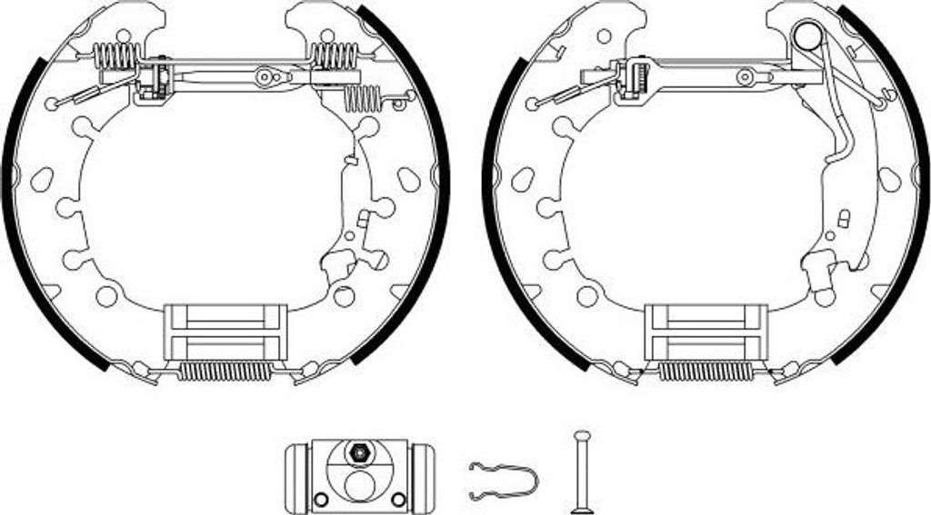 TEXTAR Bremsensatz Trommelbremse Hinten für FIAT GRANDE PUNTO (199) 84065301
