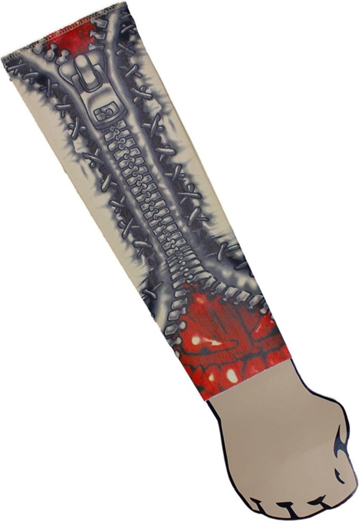 Tattoo Ärmel Stulpe mit Reißverschluss