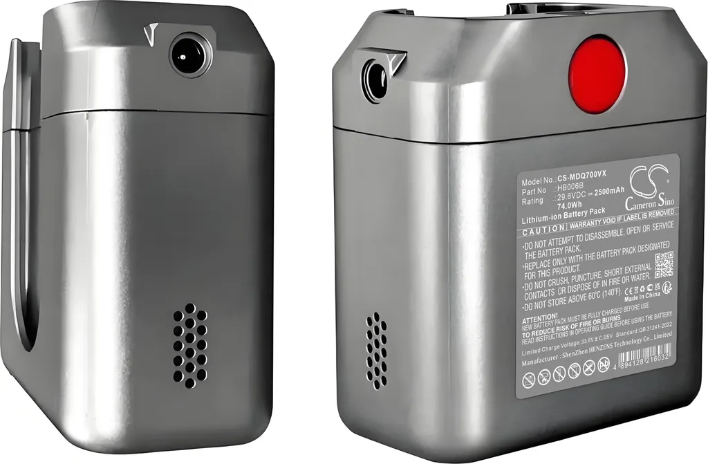 Batterie TECHTEK pour Midea Q7 remplace HB006B Li-ion 14.4V 5200mAh