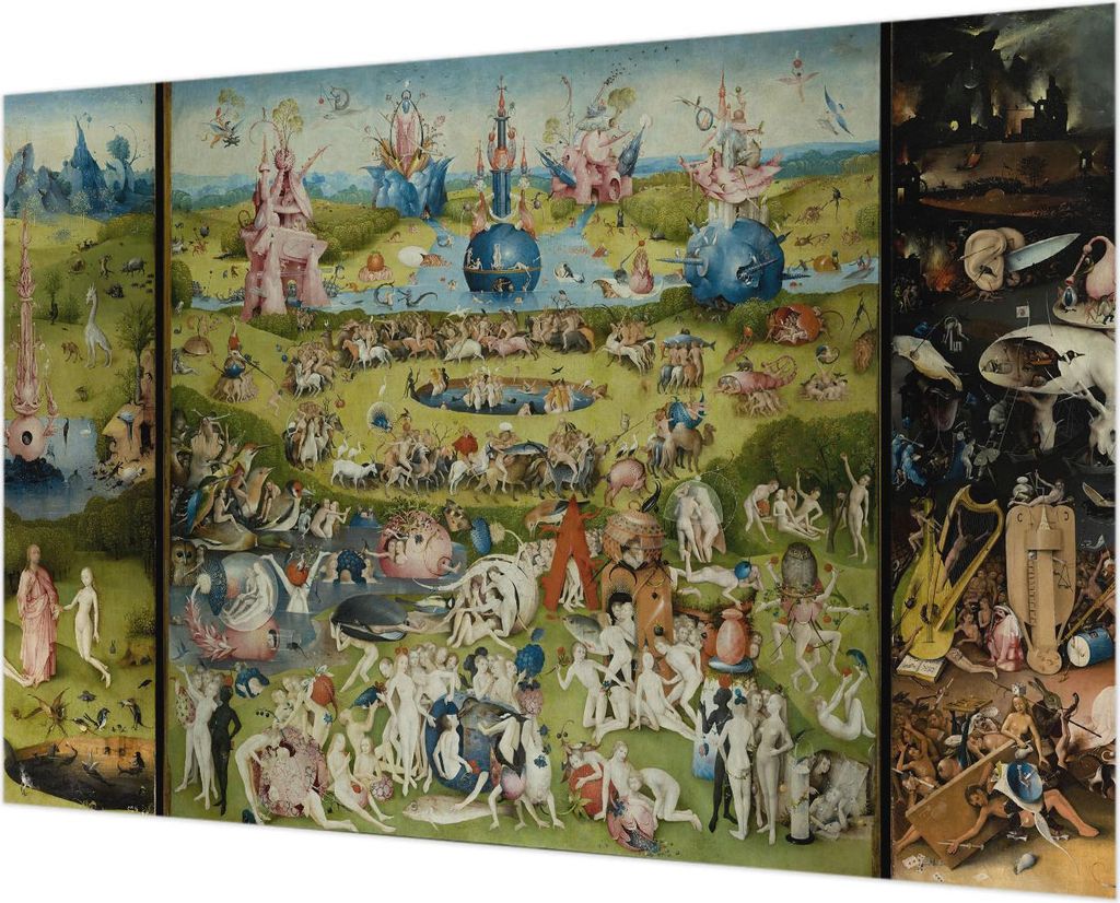 Wandtapete - Dekorative Tapete für Wohnzimmer - Tapetenfolie für Wanddekoration - 152x104 cm - Der geheime Garten