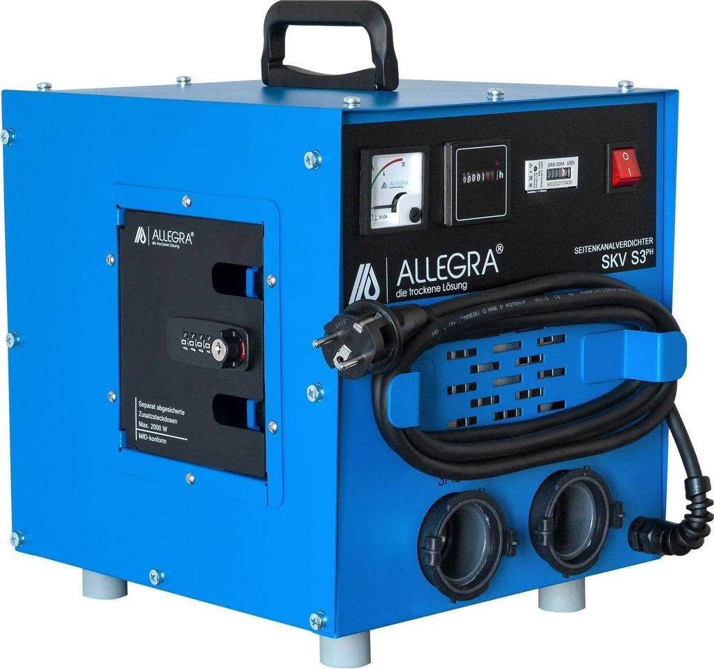 Seitenkanalverdichter S3 PH mit gekkufix Anschlussstutzen und geeichtem Stromverteiler