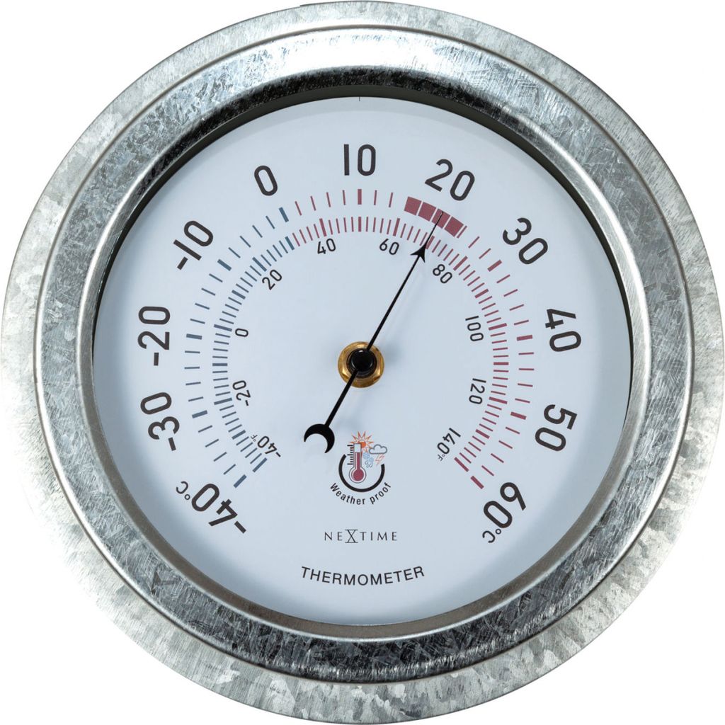 NeXtime WandThermometer Lily Metall silber Ø Kaufland.de