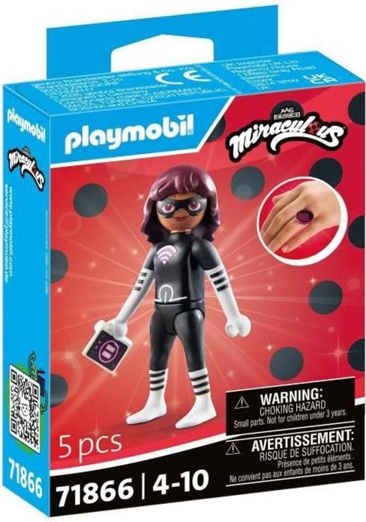 PLAYMOBIL Miraculous Lady Wifi Figur, Zeichentrickfigur, 5 Teile, Spielzeug für Kinder ab 4 Jahren