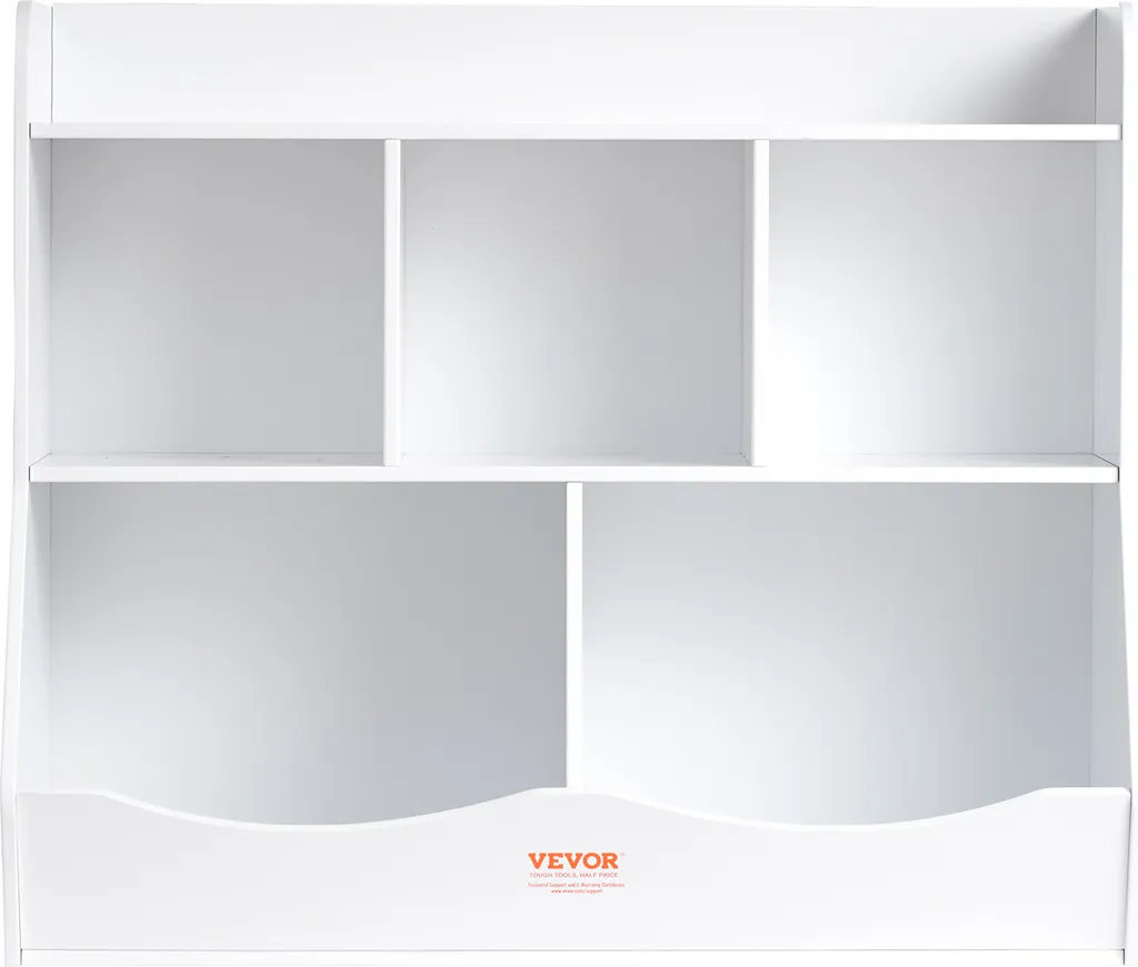 VEVOR Casier de Rangement Bois Enfants 89x40x76cm à 5 Compartiments