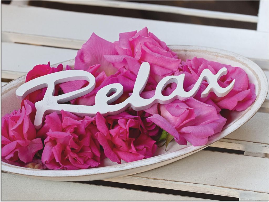 ARTland Wandbild Alu für Innen & Outdoor Relax Größe: 60x45 cm