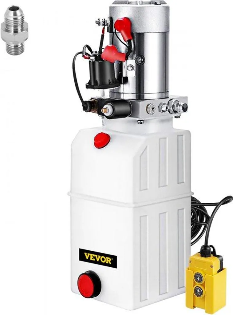 Pompe hydraulique électrique 12V avec réservoir 6L pour benne basculante