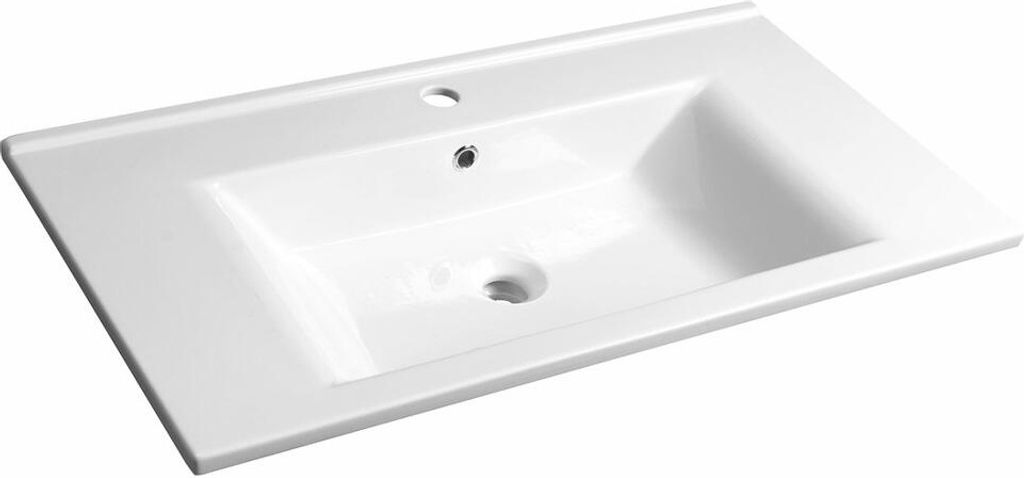 Aqualine ZUNO 85 Keramik-Waschtisch 85x45cm, weiß Produktbild 