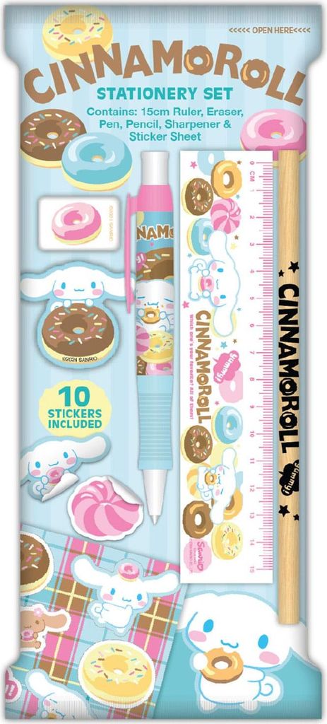 BlueSkyStudios Sanrio Schreinset Cinnamoroll 6teilig Immagine del prodotto 
