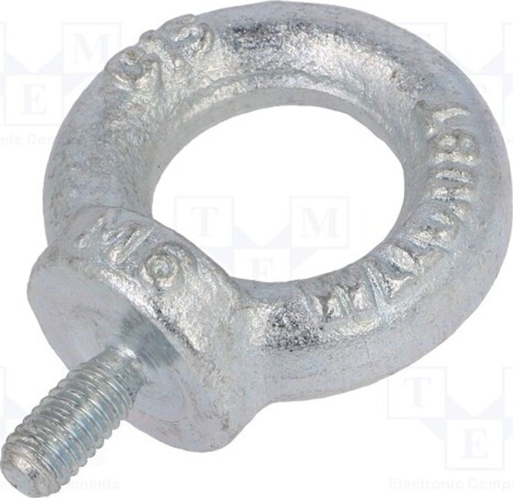 1x Ringschraube Kopf: Ring DIN: 580 Zink M6x13 20mm SZU.6 Schraubenbolzen