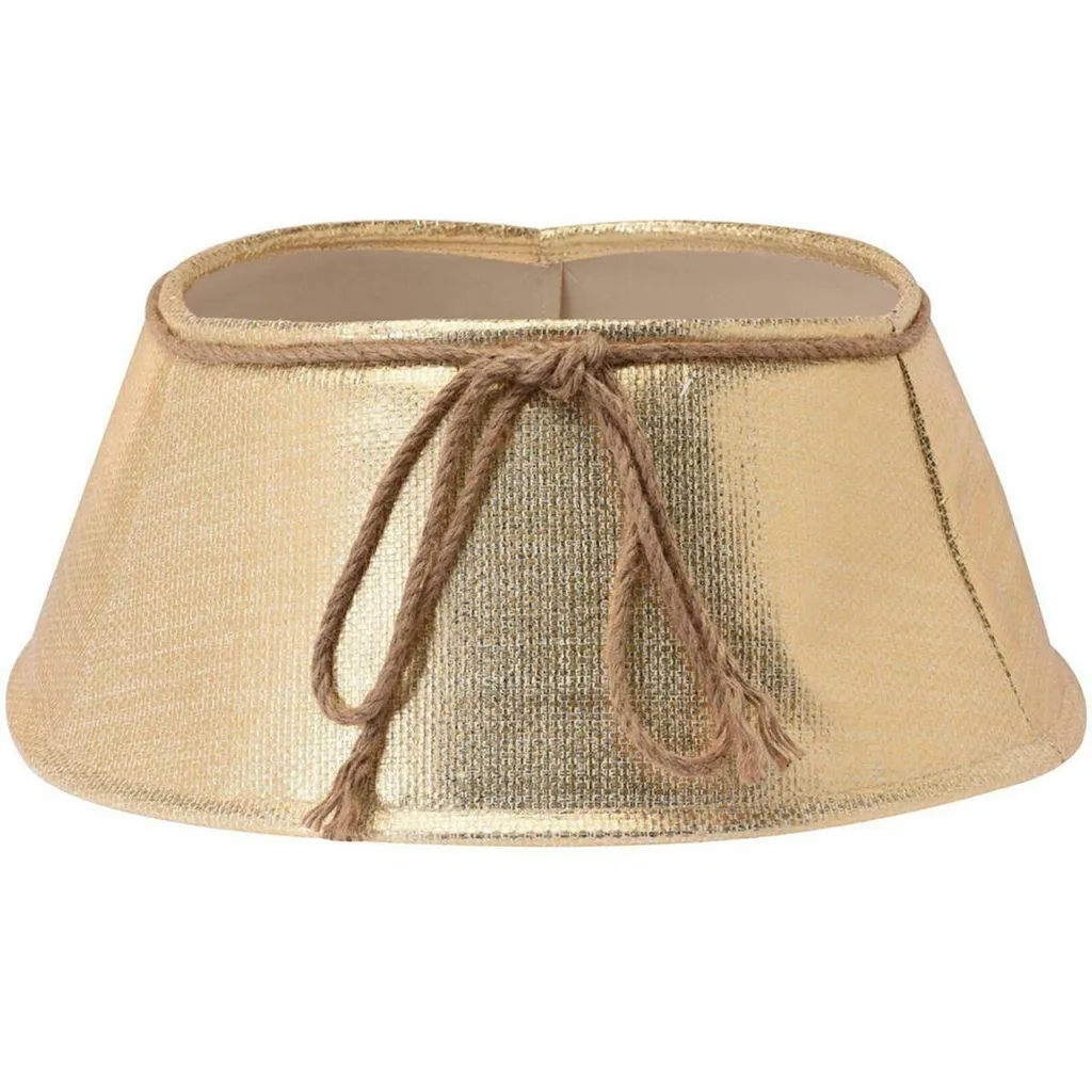 Housse de sapin de Noël dorée pailletée - Tapis de pied luxe 120cm