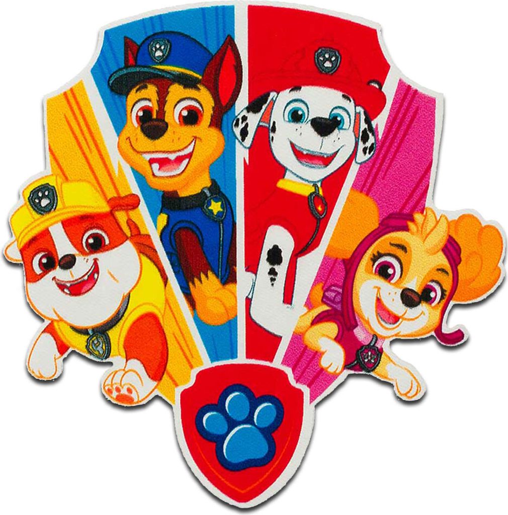 Mono-Quick Paw Patrol Team - Aufnäher, Bügelbild, Aufbügler, Applikationen, Patches, Flicken, zum aufbügeln, Größe: 7,2 x 7,2 cm