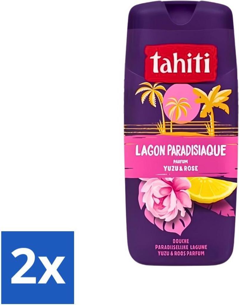 Tahiti - Duschgel - Paradise Lagoon - Yuzu & Rose - 315 ml - Vorteilspack - 2 Stücke