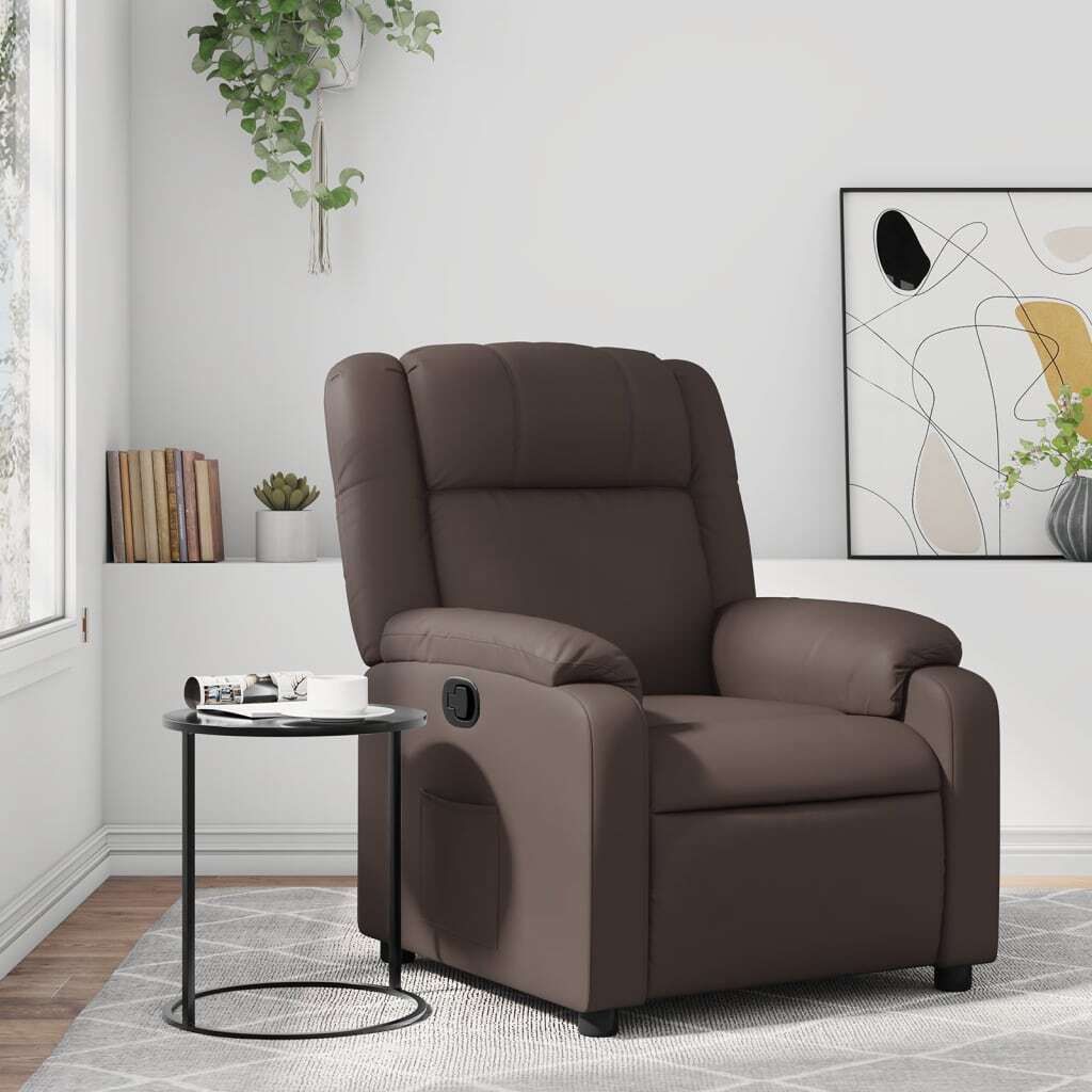 Maison Exclusive - Relaxsessel Braun Kunstleder