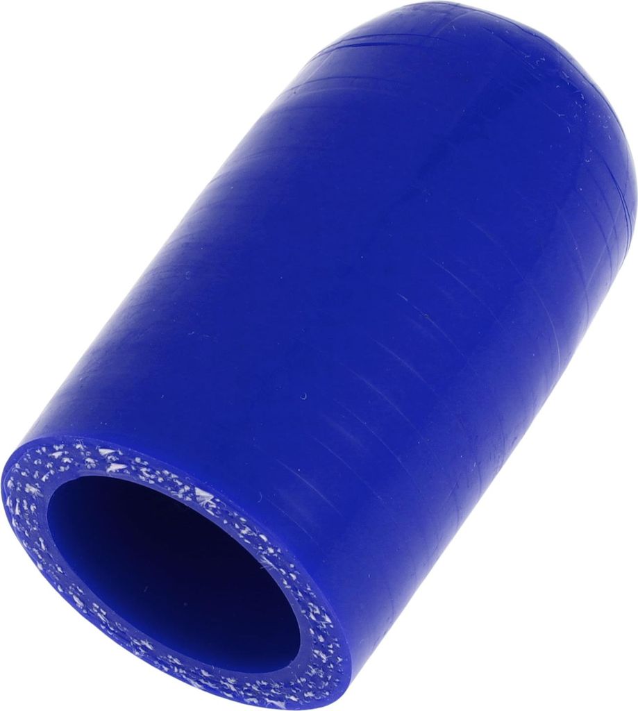 1 Stück 50mm Länge 25mm/0,98" ID Blaue Autosilikon-Schlauch-Endkappe Silikon-Verstärkungskappe für Bypass-Rohr Universal