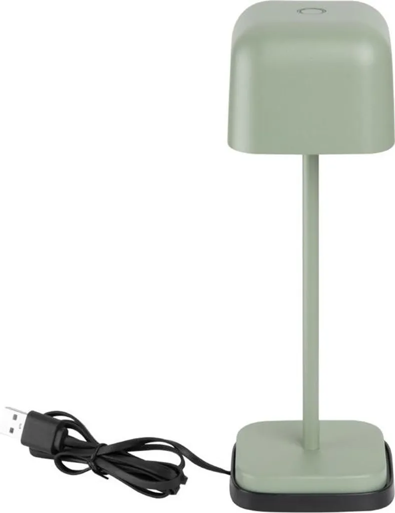 Lampe de table Olympia Lucca vert sauge dôme carré 200 mm design - 2