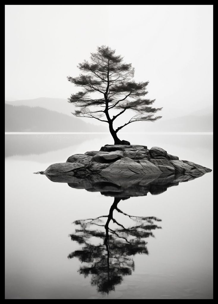 Plakat 42x59,4cm Einsames Baum