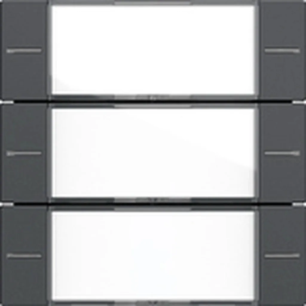 Enjoliveur Gira Anthracite 3 touches pour commande domotique KNX