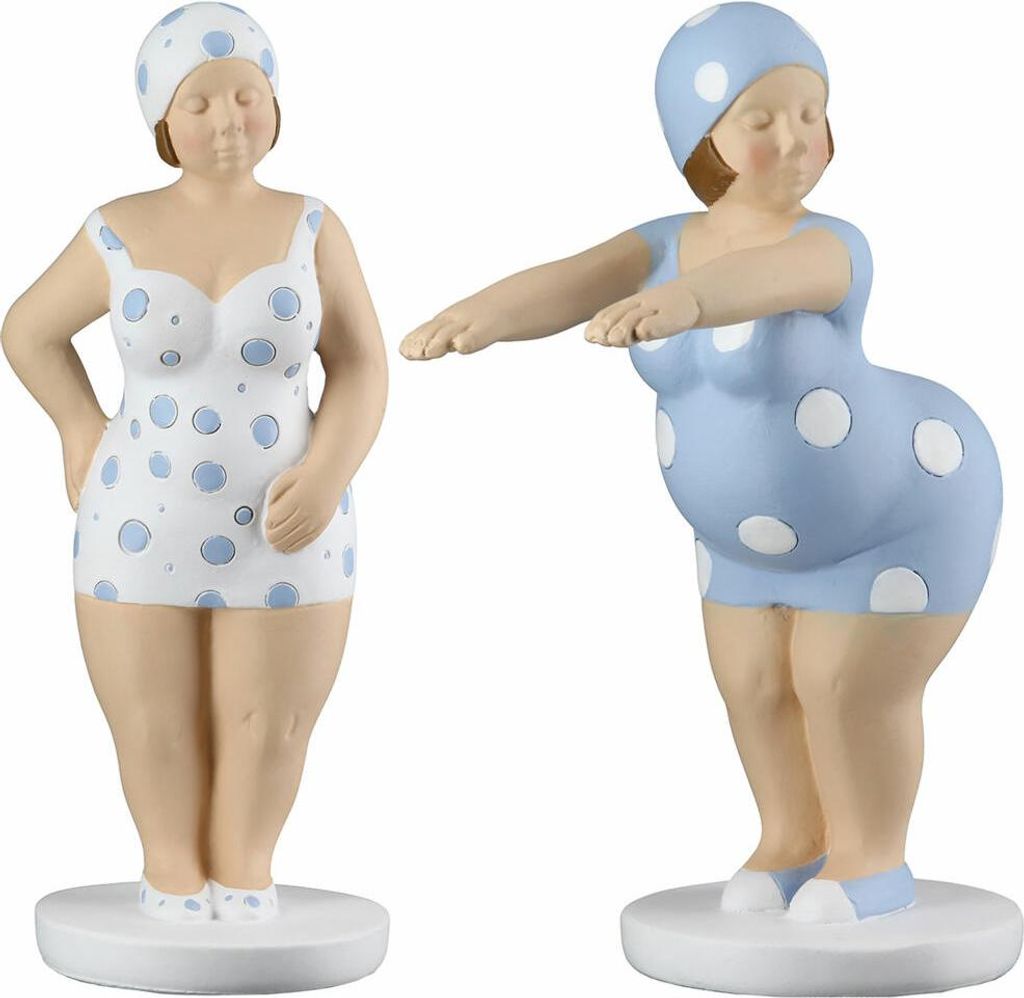 Gilde Figur Badenixe Becky Stehend, 2er Set, Dekofigur, Produktbild 