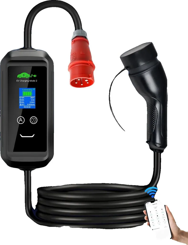 Câble de recharge de type 2 portable pour voiture électrique TYP2