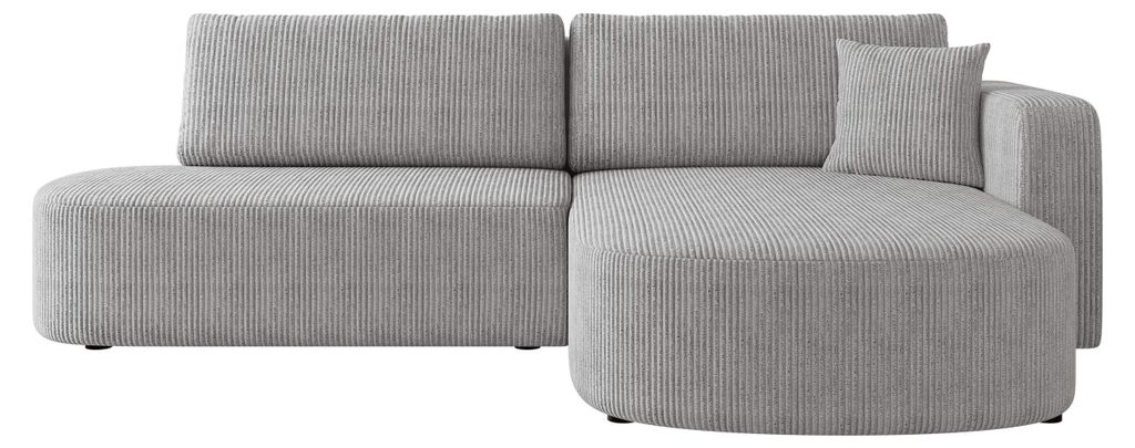 MIRJAN24 Ecksofa Zerte Cord, mit Schlaffunktion und Bettkasten, L-Form Sofa (Poso 110, Ecksofa: Rechts)