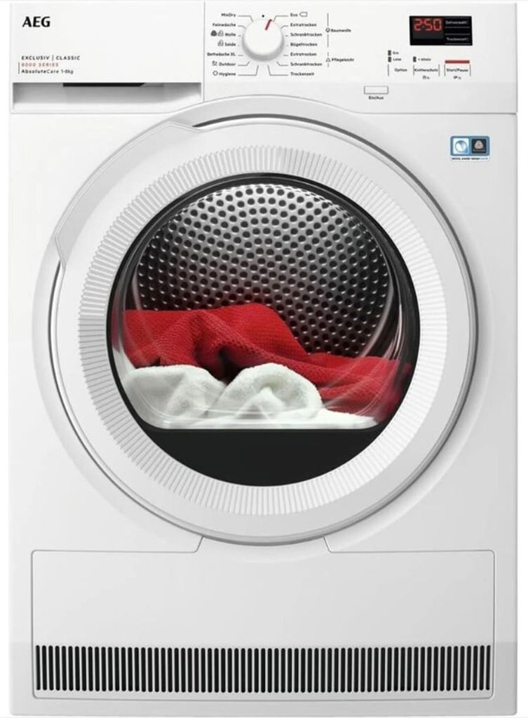 AEG TR8C40689 Wäschetrockner Frontlader freistehend Wärmepumpe 8 kg EEK: