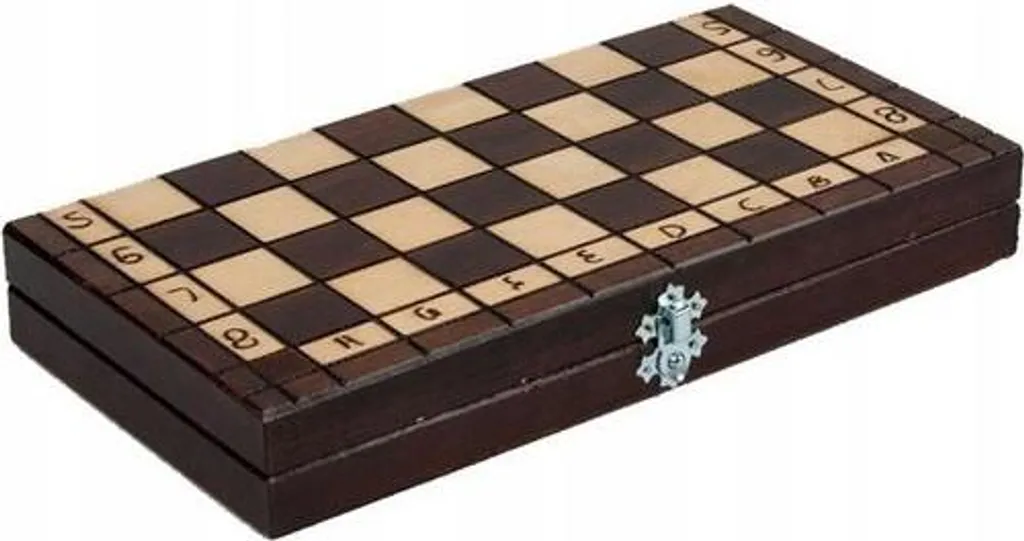Jeu d'Echecs en Bois Classique 31 cm - Coffret Complet Pliable Artisanat