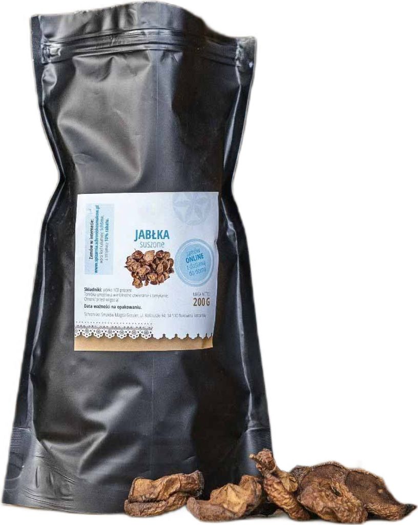 Jabłka suszone - wędzone - Schronisko Bukowina Zdjęcie produktu 
