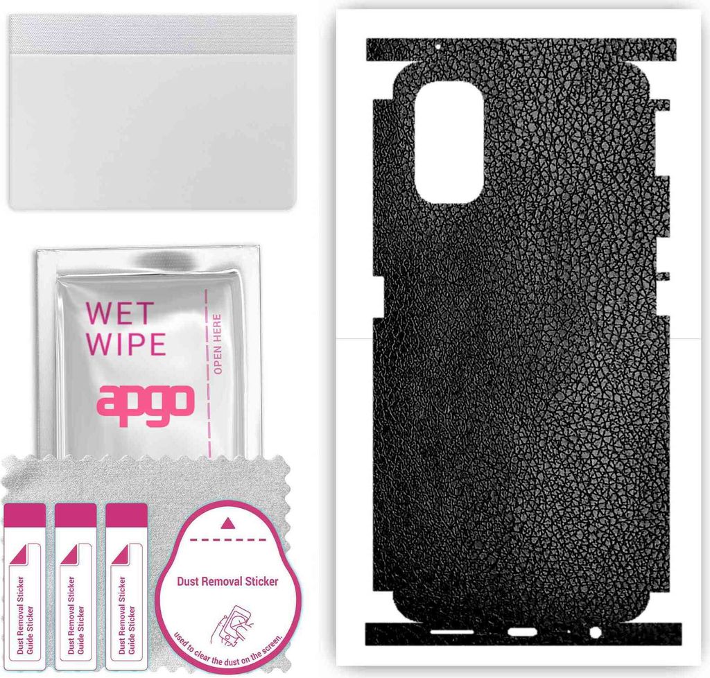 apgo Rückseite + Seiten Schutzfolie, Skin, kompatibel mit Realme 7 Pro, Hinten Displayschutzfolie aus Vinylfolie, kratzfest, einfache Montage - Sc...