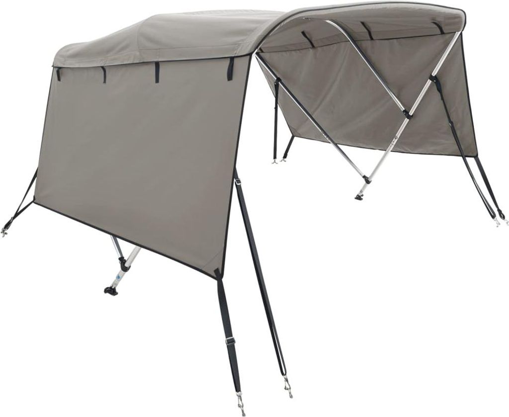vidaXL 3-Bow Bimini-Top s bočnými panelmi 183x(137-152)x137 Obrázok produktu 