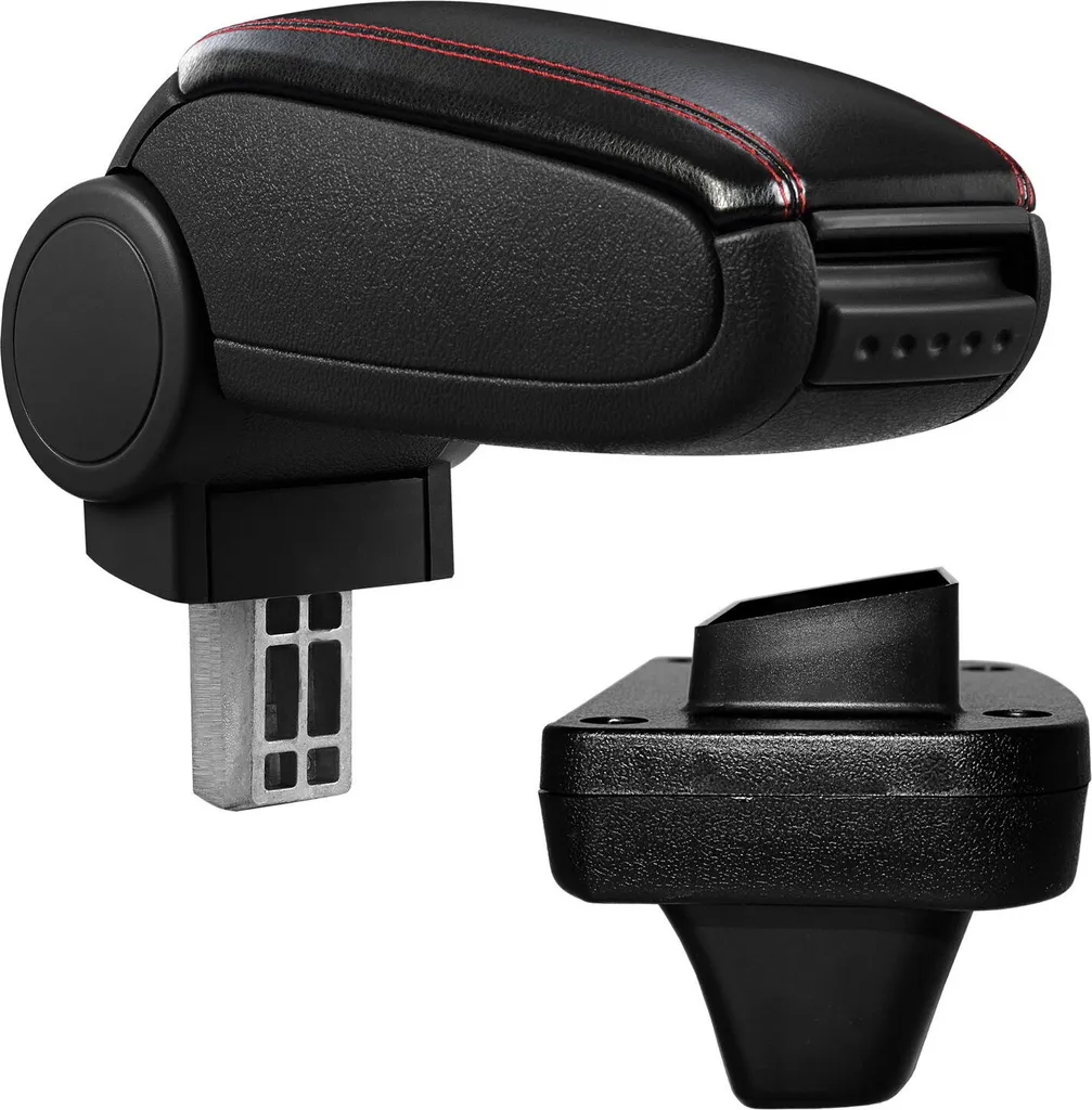 Kit Bracciolo Opel Astra K 2015-2021 Pelle Nera Cuciture Rosse