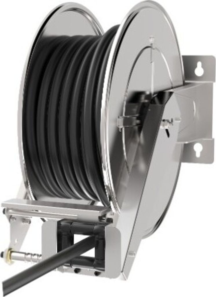 ELMAG Lagenspulautomatik für 3/8 & 1/2-Schlauch, zu Serie 542/544 Edelstahl AISI 316