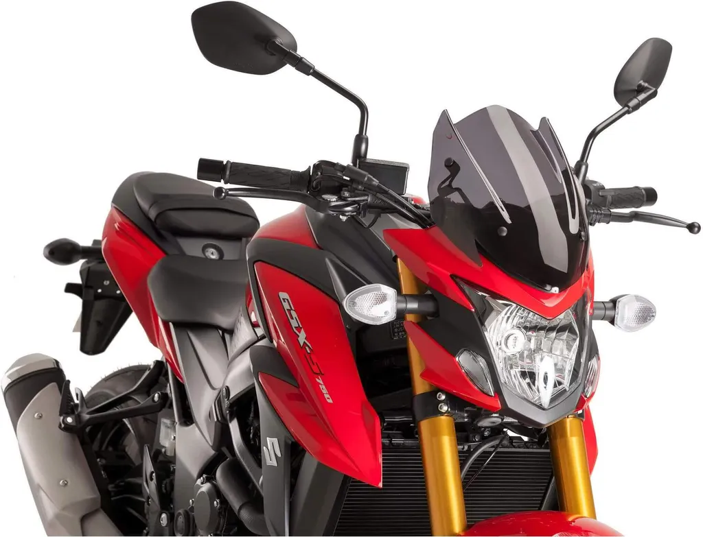 Saut-de-vent Puig Naked Sport pour Suzuki GSX-S - Fumé Foncé Résistant