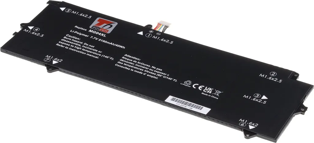 Batteria Ricambio HP HSTNN-DB7F 7.7V 40Wh | T6 Power Li-Poly Premium