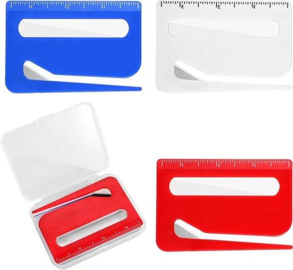Ouvre-lettre avec loupe intégrée et sa mallette de rangement pour le bureau