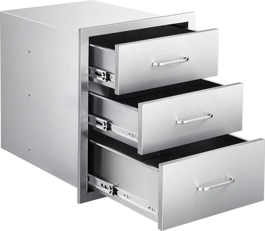 Tiroirs de Cuisine Extérieure Inox : Solution de Rangement Anticorrosion