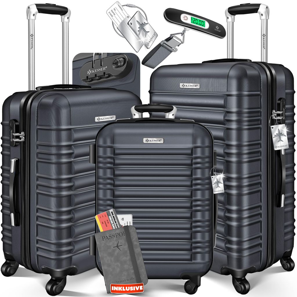KESSER® - Set de 3 valises à coque rigide - Valises à coque Image du produit 