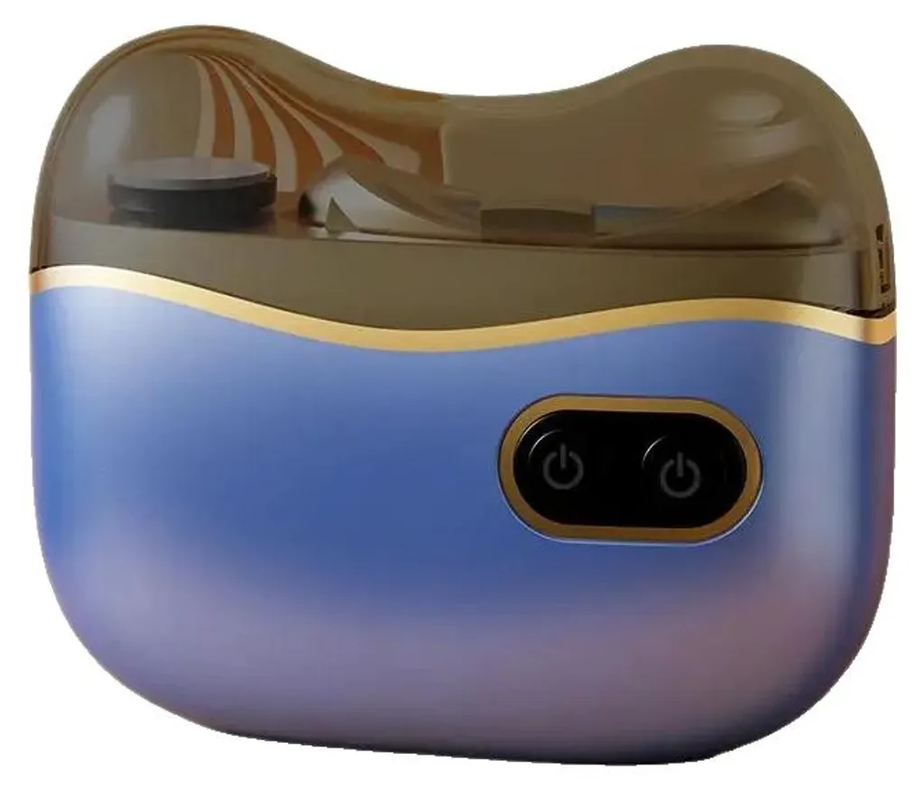 Ciseaux à ongles électriques automatiques avec réservoir intégré bleu